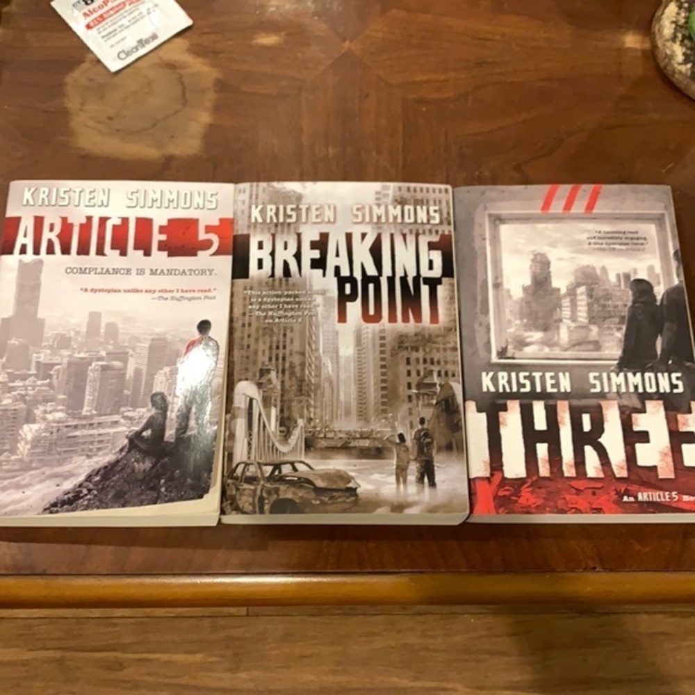 3 Book Set - Article 5 Novels by Kristen Simmons